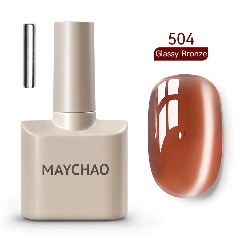Maychao 12ml Cat Eye Gel Nail Polish Rainbow Effect