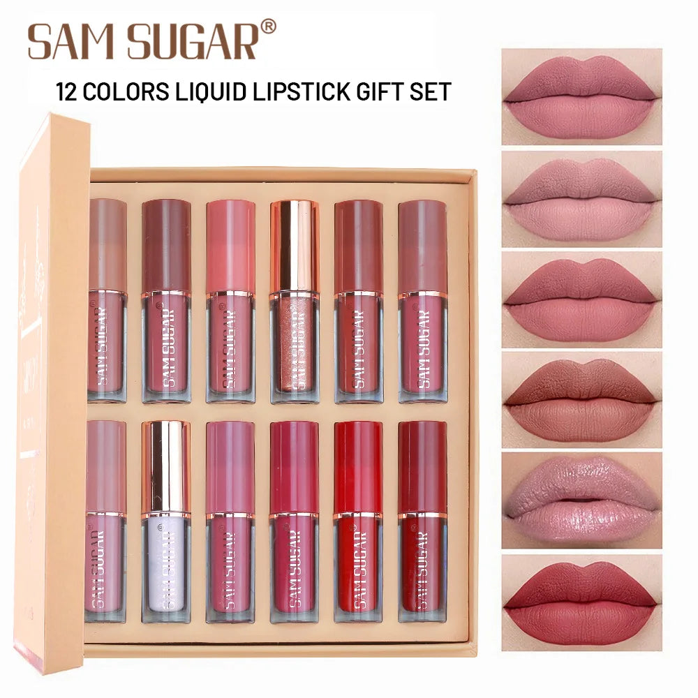 Sam Sugar 12 Piece Multicolor Lip Gloss Set