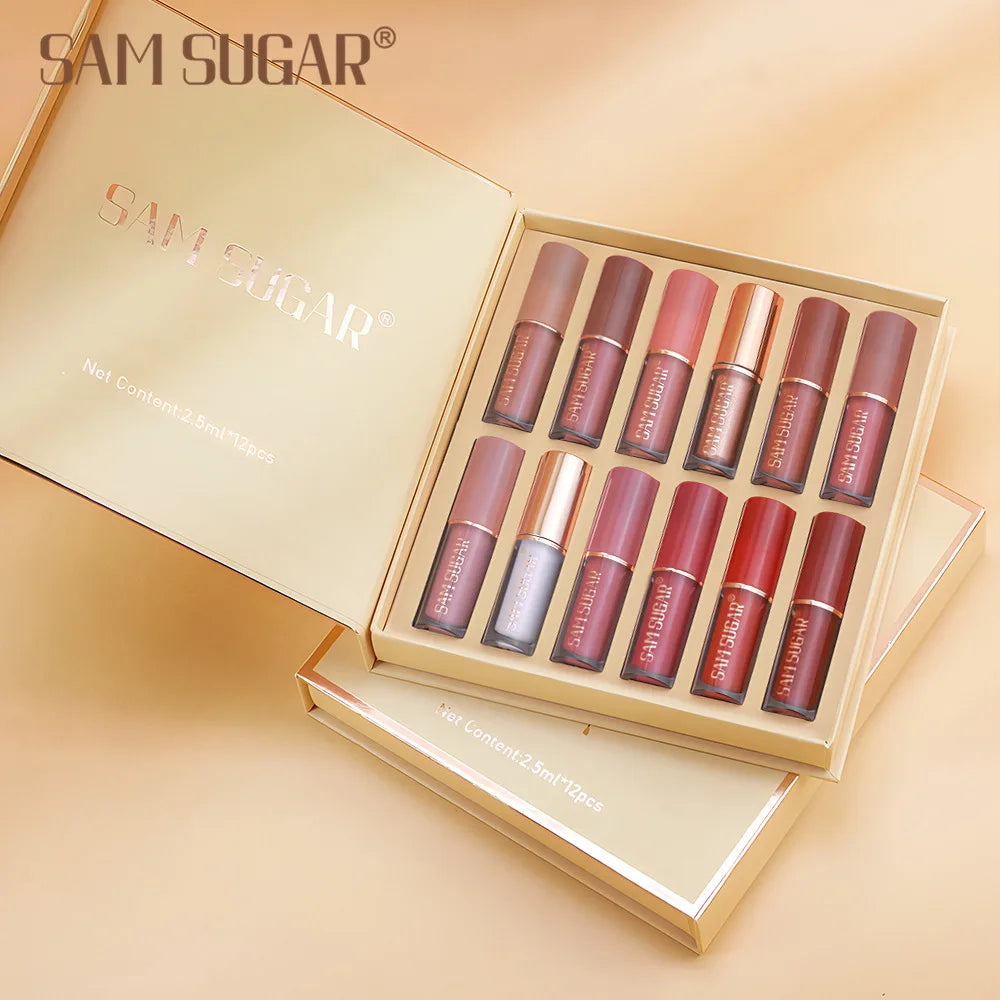 Sam Sugar 12 Piece Multicolor Lip Gloss Set