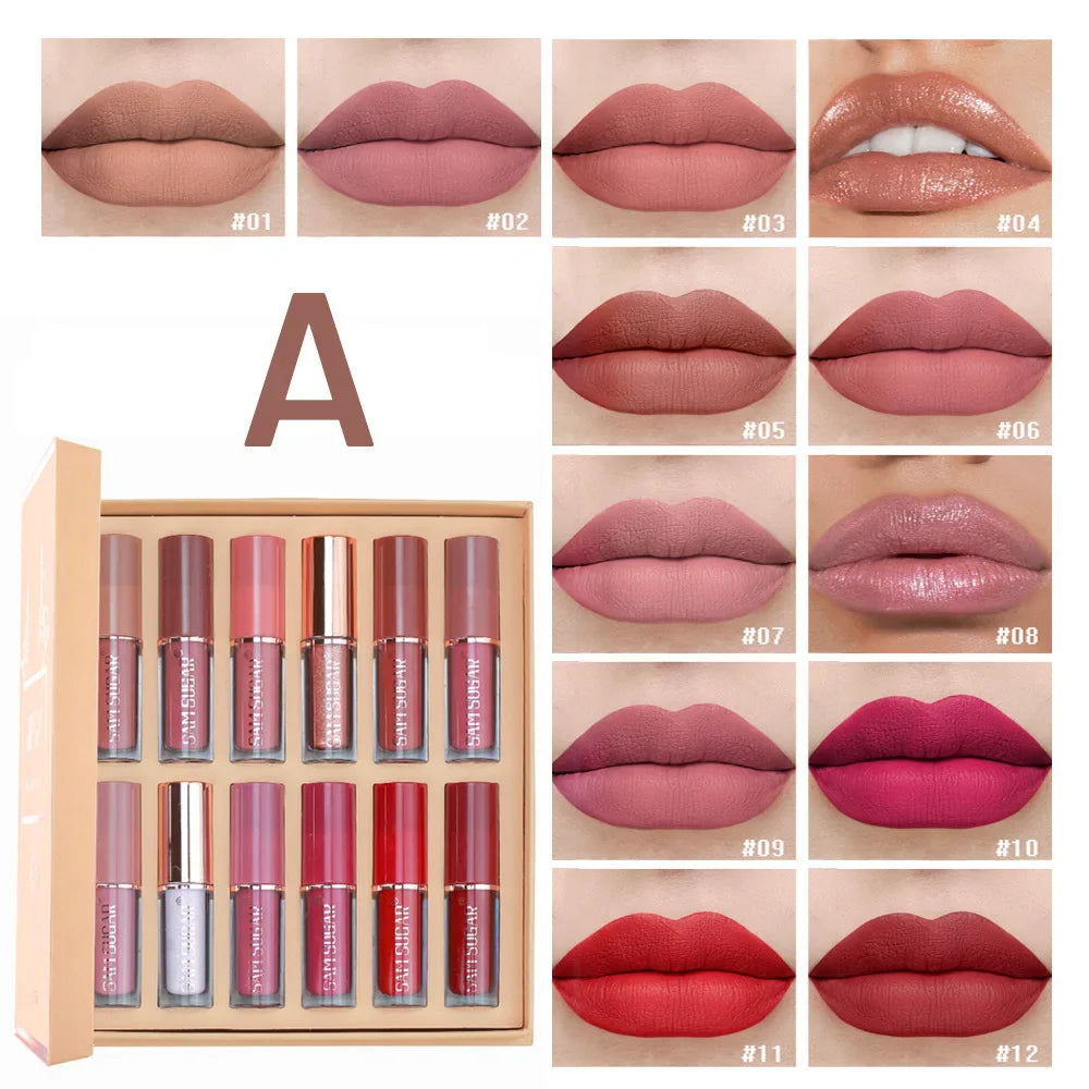 Sam Sugar 12 Piece Multicolor Lip Gloss Set