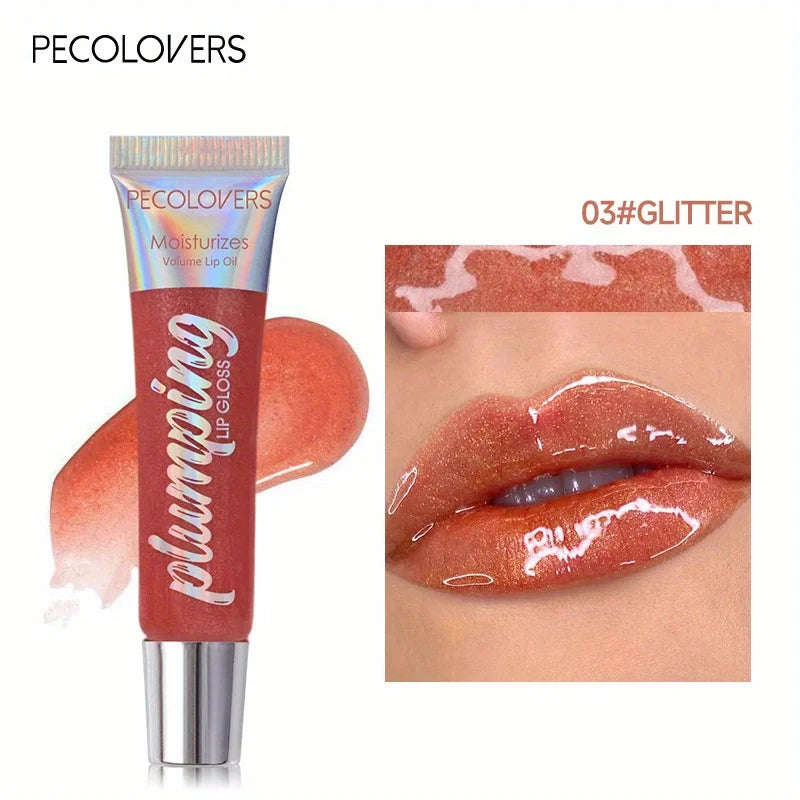 Shimmer Lip Oil Gloss for Fuller Lips