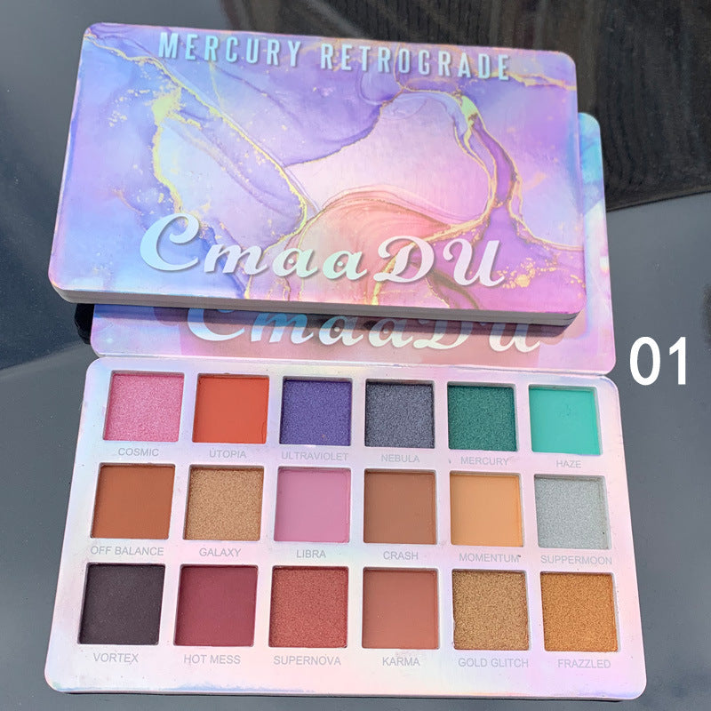 Shimmering 18-Color EVA Glitter Eyeshadow Palette