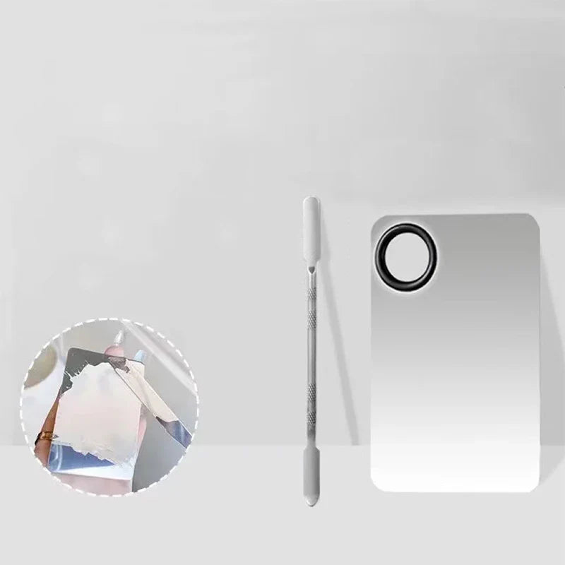 Stainless Steel Makeup Mixing Palette Set