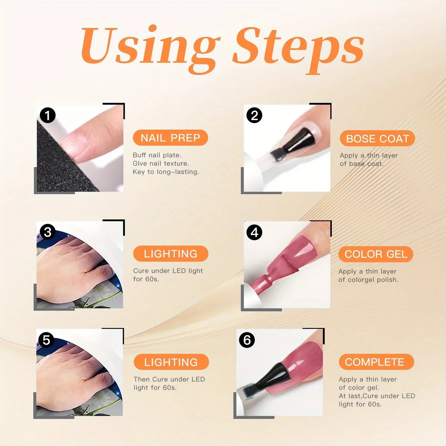 TARTU 6pcs Cat Eye Gel Nail Polish Set