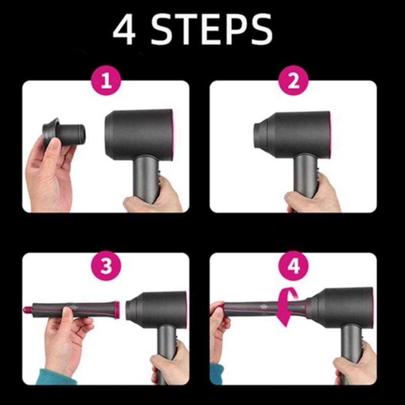 NNEIDS Long Barrels For Dyson Hair Dryer - Curling Iron Accessory Pair