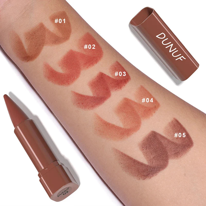 Tapered Gradient Lip Liner Matte Black Brown Velvet Lip Makeup