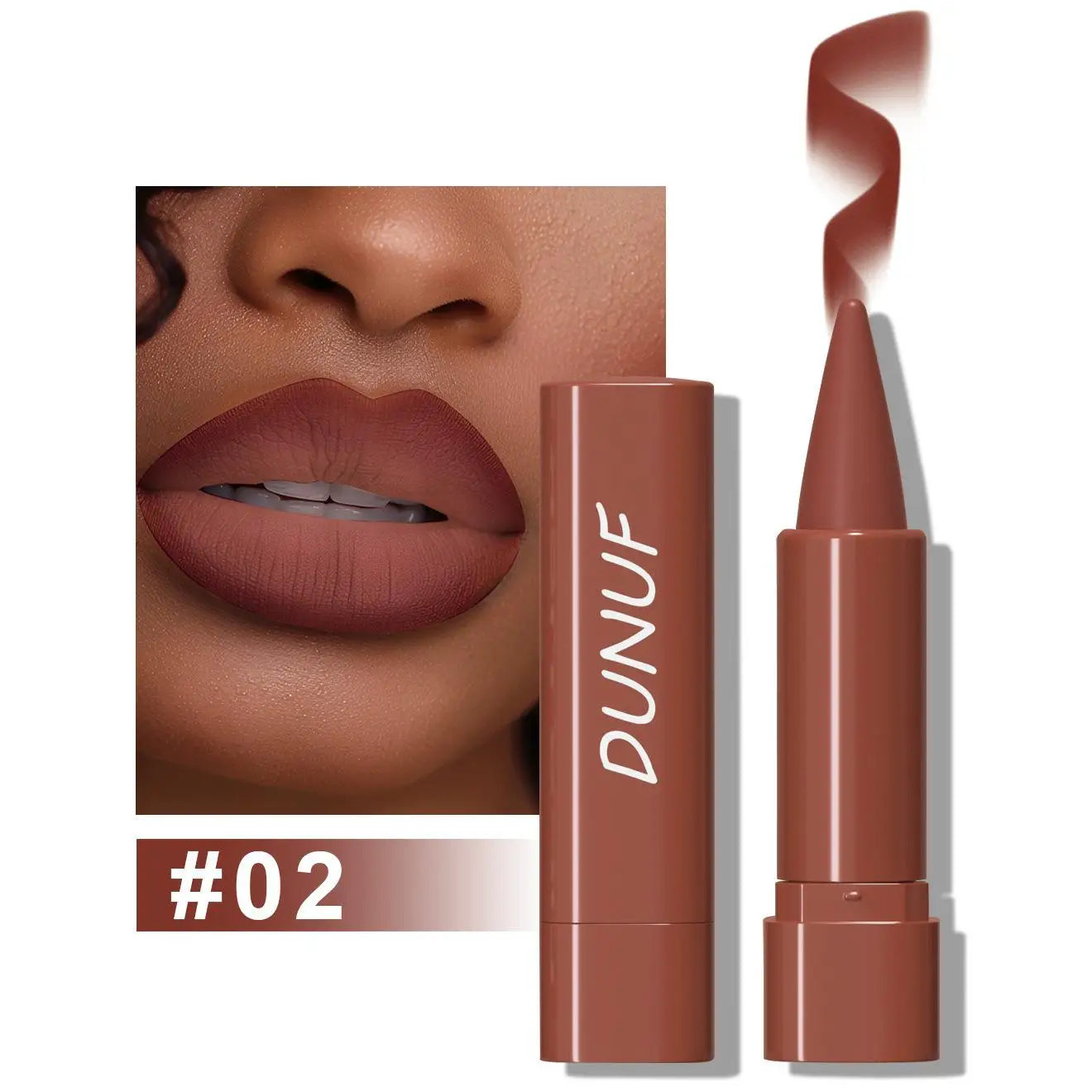 Tapered Gradient Lip Liner Matte Black Brown Velvet Lip Makeup