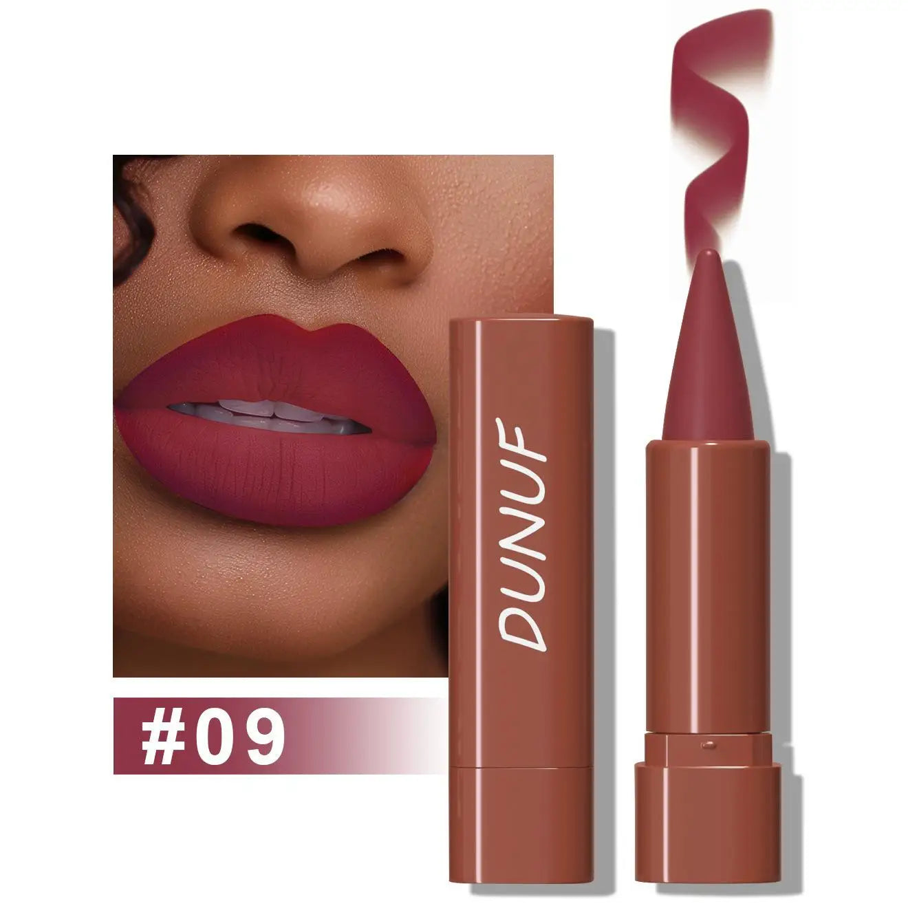 Tapered Gradient Lip Liner Matte Black Brown Velvet Lip Makeup