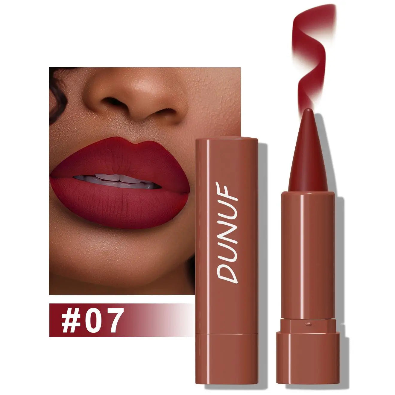 Tapered Gradient Lip Liner Matte Black Brown Velvet Lip Makeup