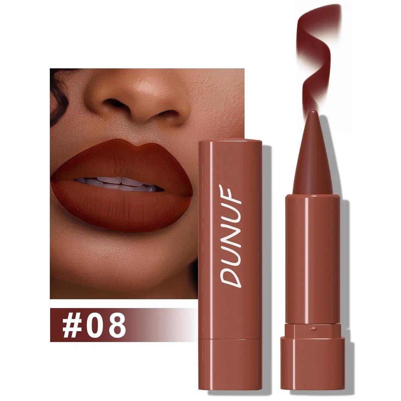 Tapered Gradient Lip Liner Matte Black Brown Velvet Lip Makeup