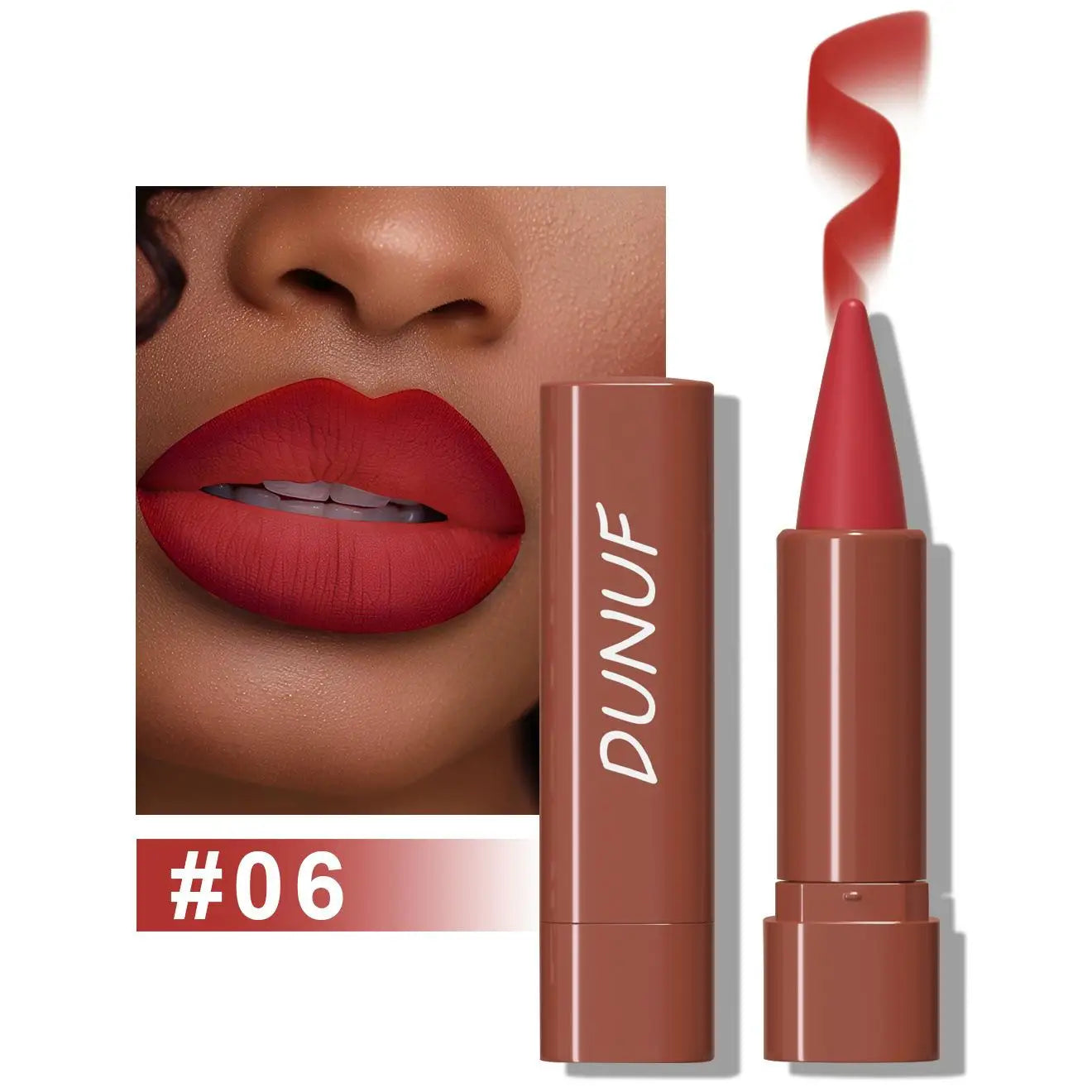 Tapered Gradient Lip Liner Matte Black Brown Velvet Lip Makeup