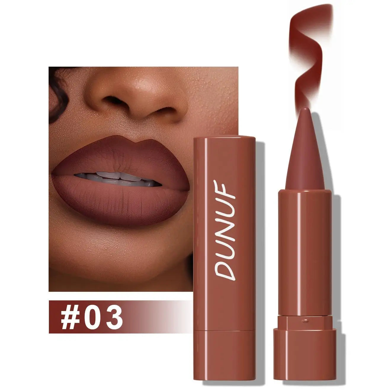 Tapered Gradient Lip Liner Matte Black Brown Velvet Lip Makeup