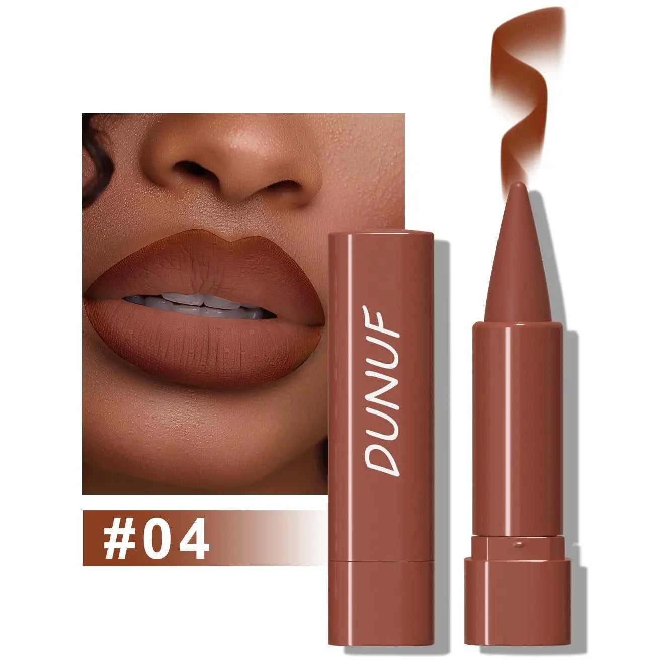 Tapered Gradient Lip Liner Matte Black Brown Velvet Lip Makeup