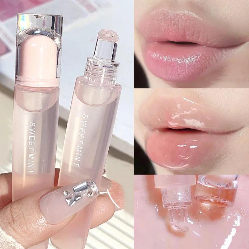 Transparent Jelly Lip Gloss Makeup Plumping Moisturizing Oil