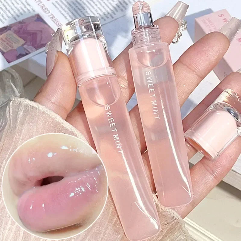 Transparent Jelly Lip Gloss Makeup Plumping Moisturizing Oil