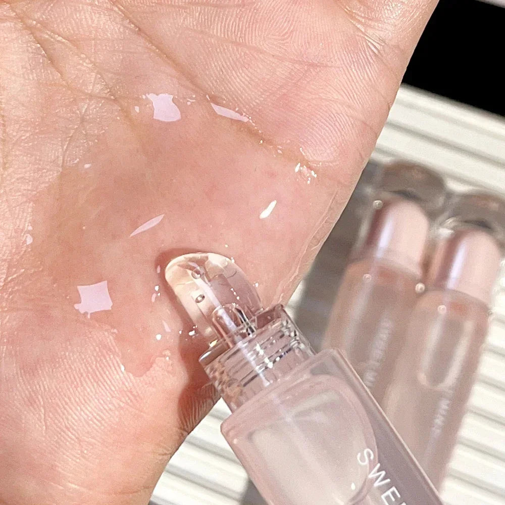Transparent Jelly Lip Gloss Makeup Plumping Moisturizing Oil