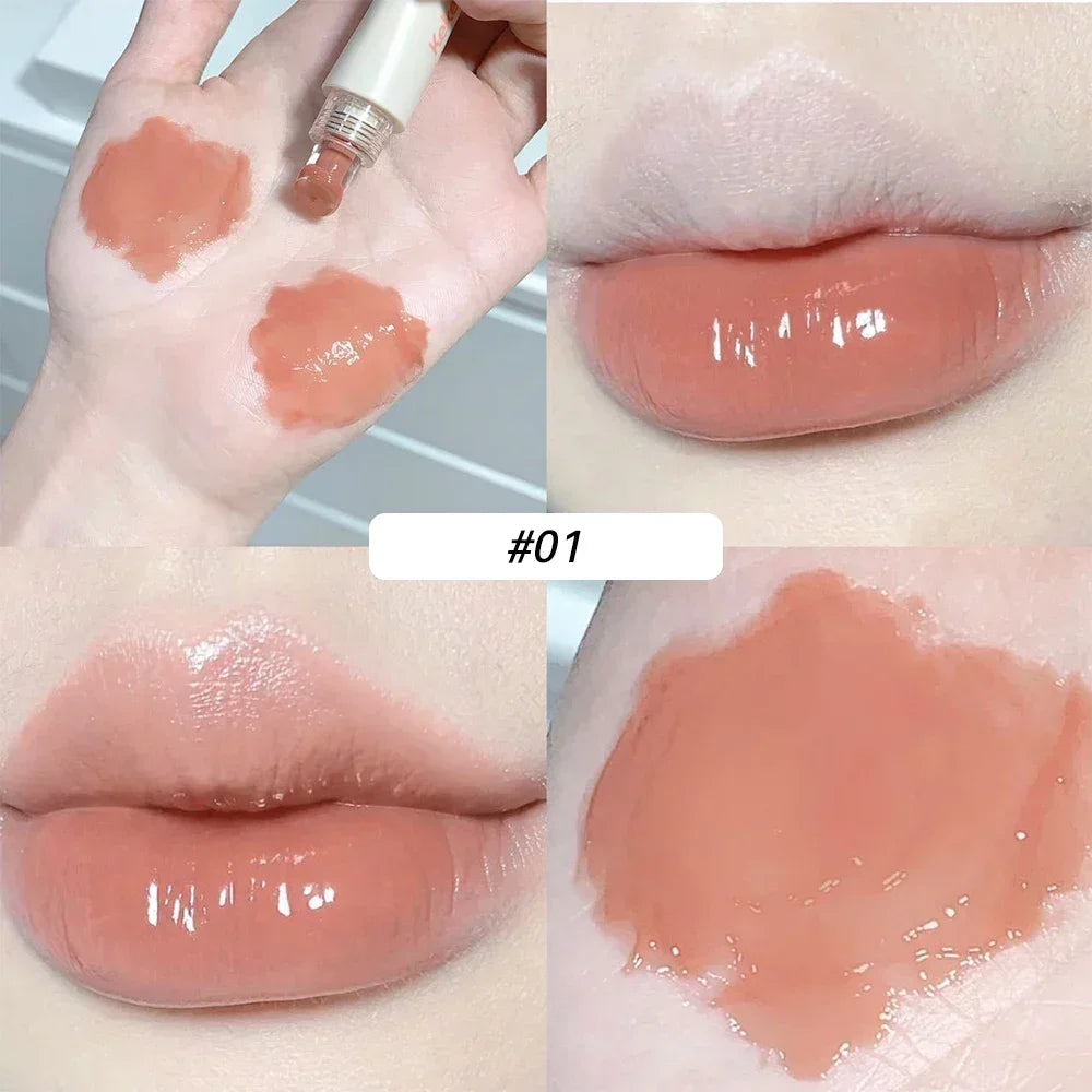 Transparent Jelly Lip Gloss Makeup Plumping Moisturizing Oil
