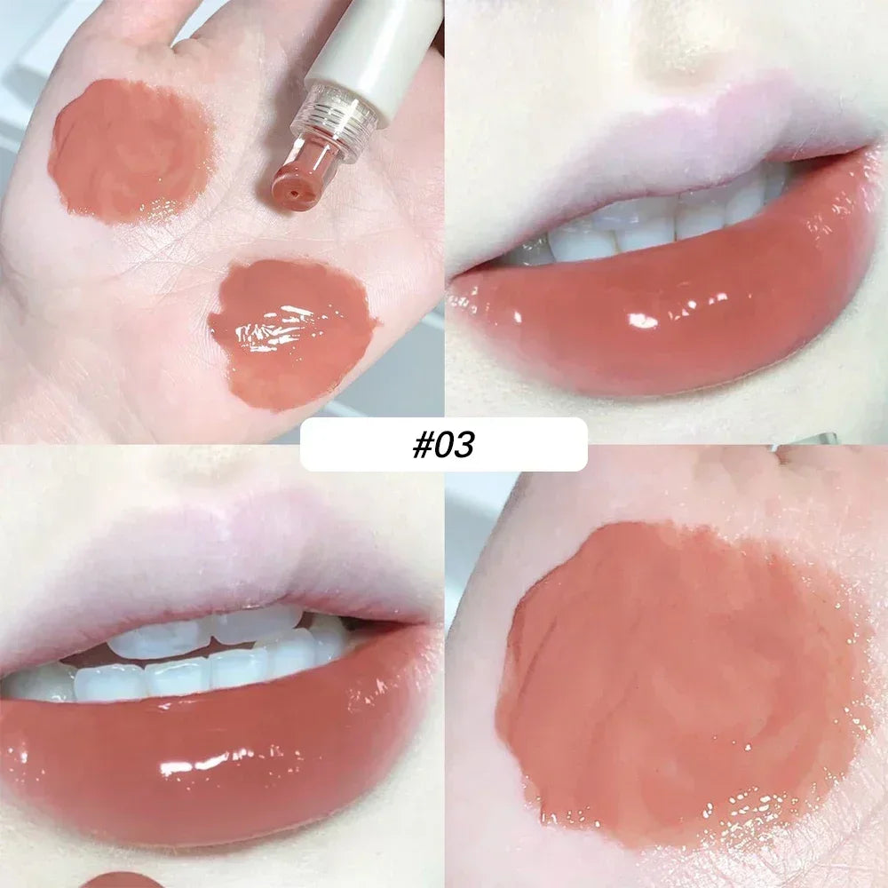 Transparent Jelly Lip Gloss Makeup Plumping Moisturizing Oil