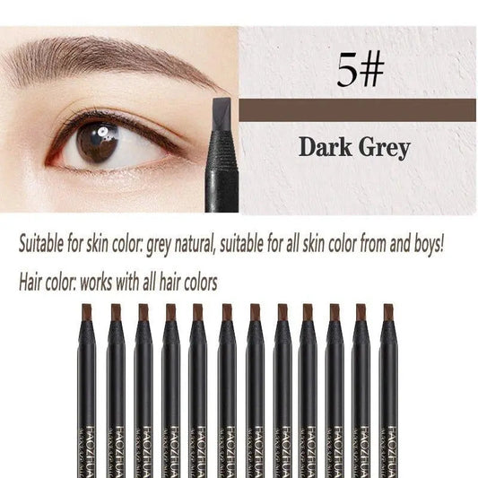 Ultimate 12PCS Waterproof Eyebrow Pencil Set for Flawless Brows