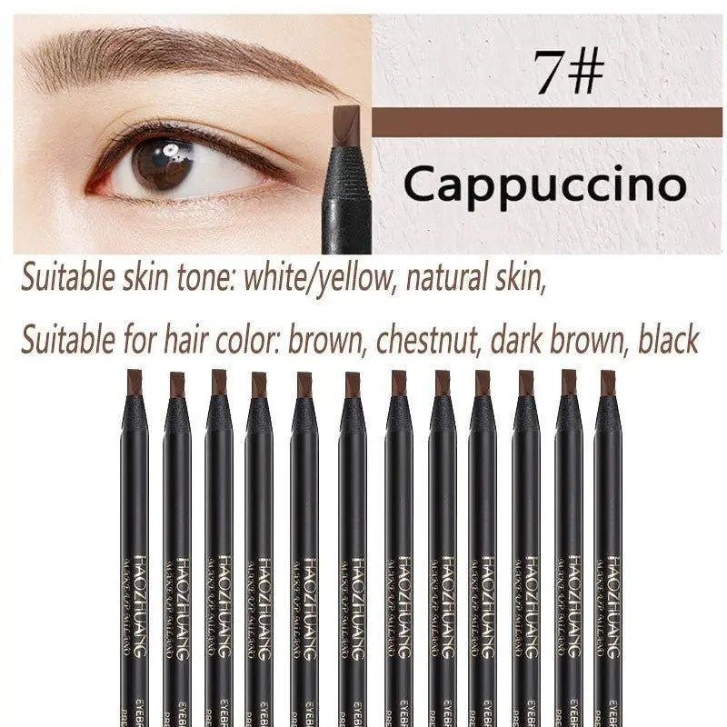 Ultimate 12PCS Waterproof Eyebrow Pencil Set for Flawless Brows