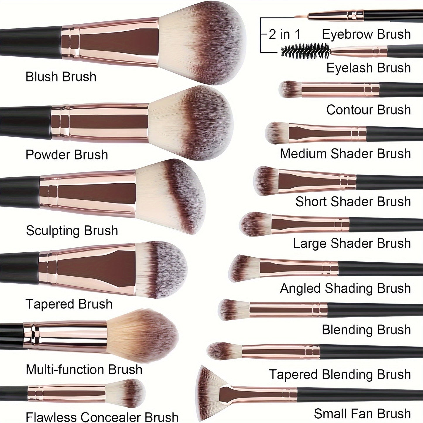 Ultimate Fluffy Makeup Brush Collection