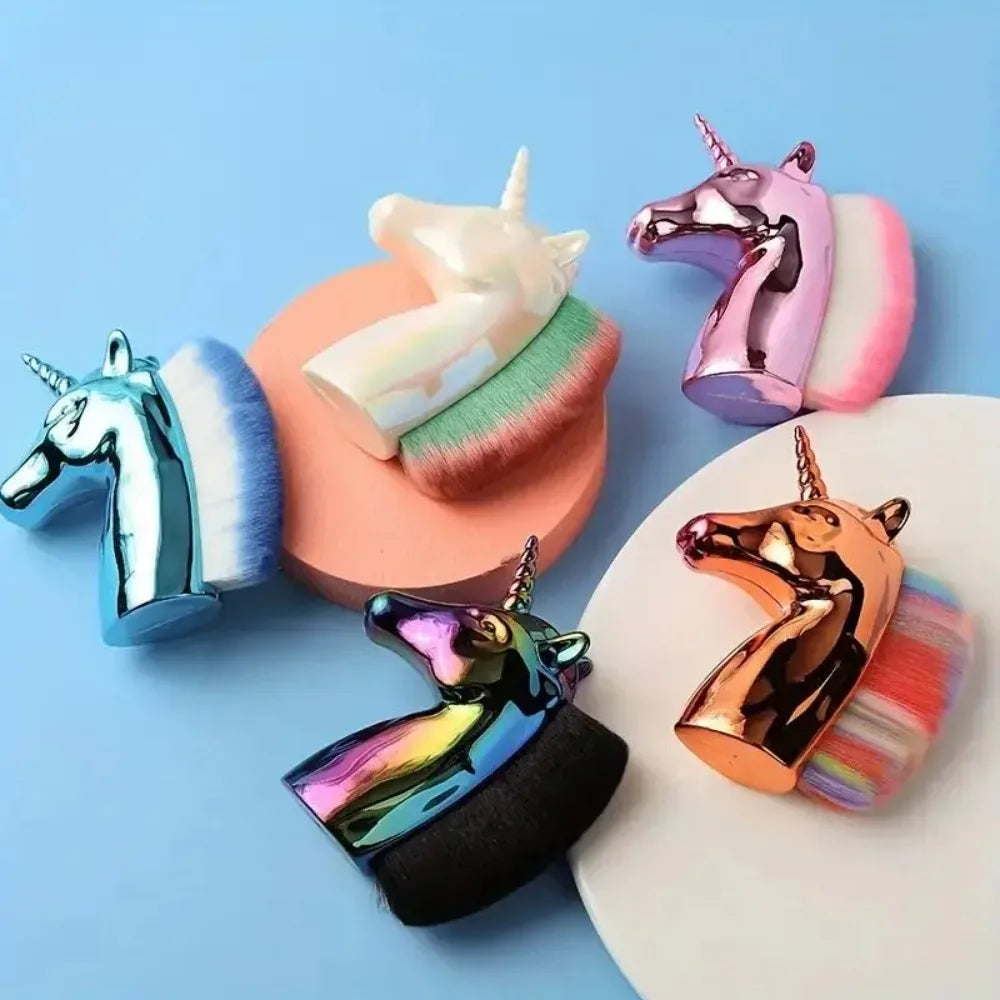 Unicorn Makeup Brush Nail Dust Remover Tool