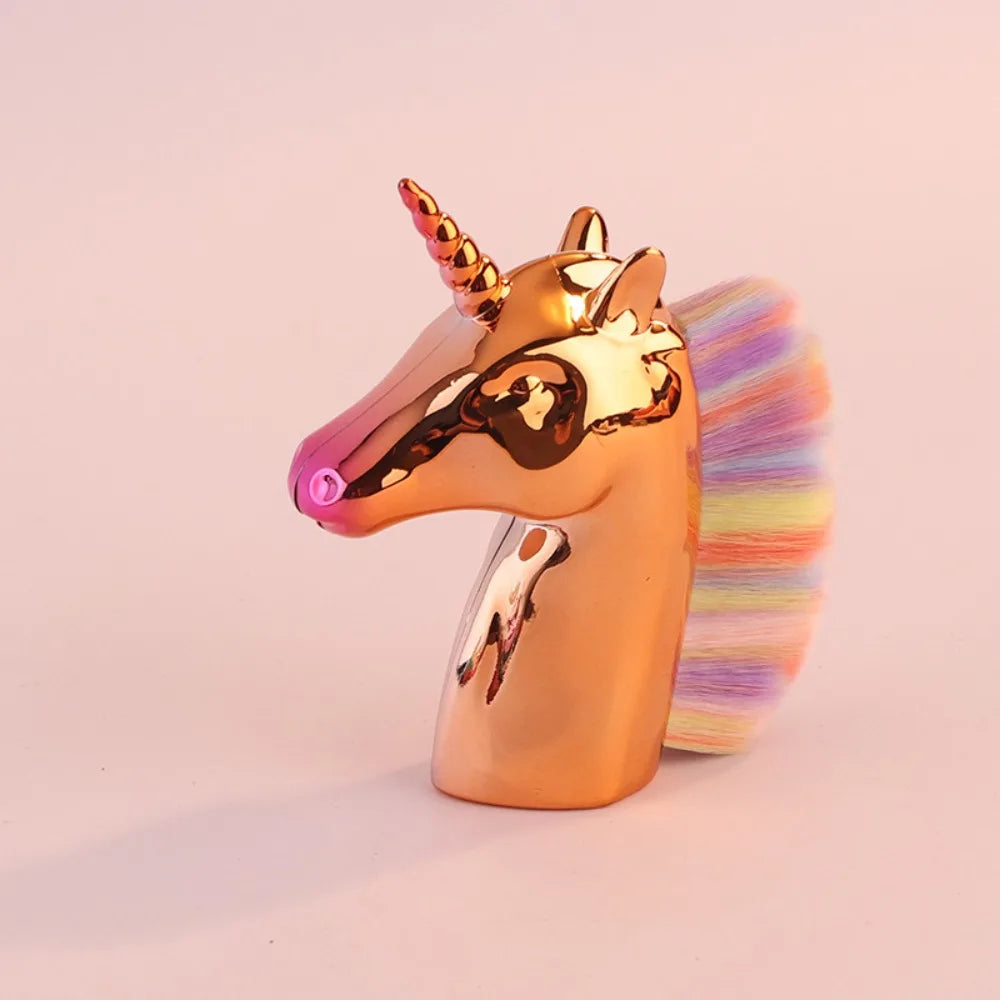 Unicorn Makeup Brush Nail Dust Remover Tool