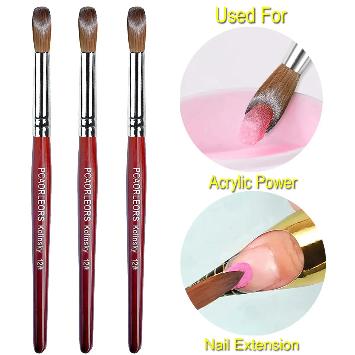 UsiDaer Kolinsky Nail Brush