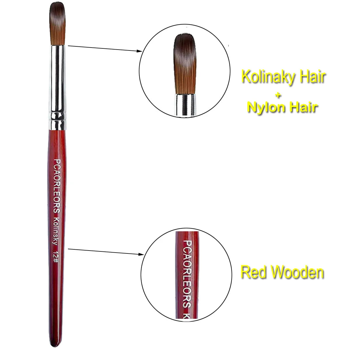 UsiDaer Kolinsky Nail Brush