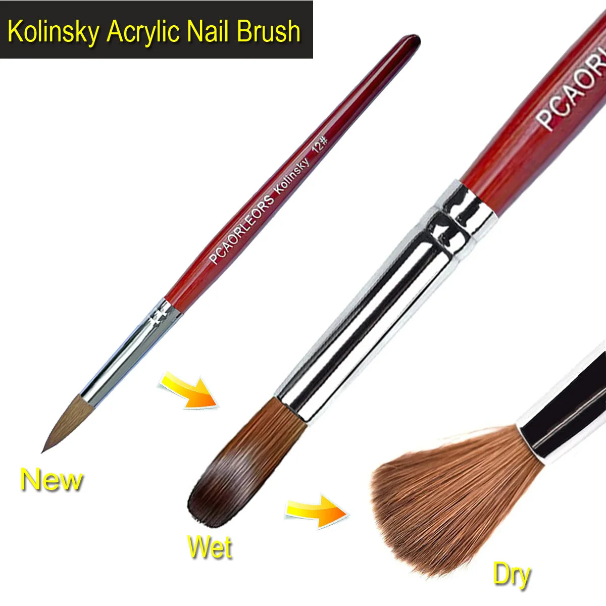 UsiDaer Kolinsky Nail Brush