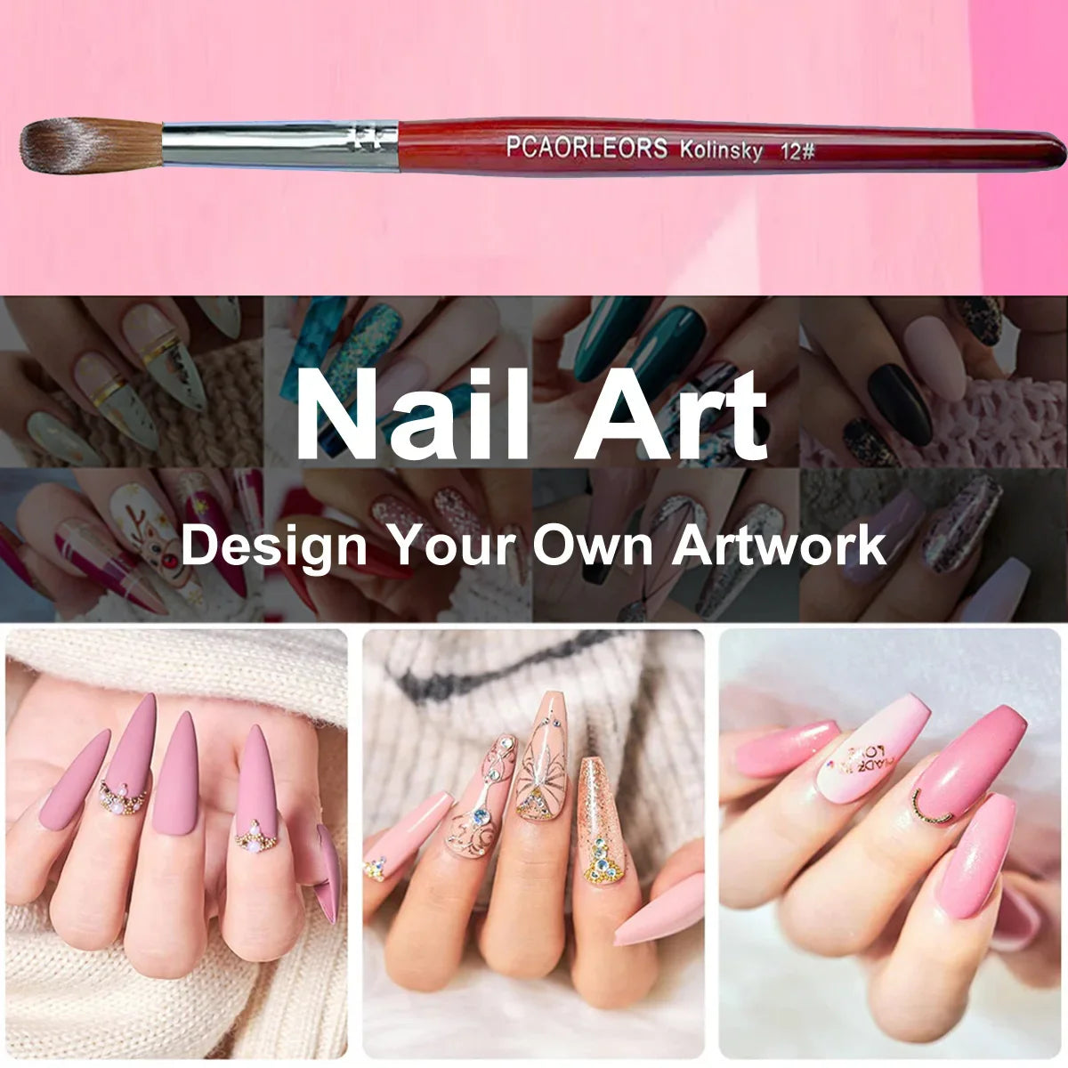 UsiDaer Kolinsky Nail Brush