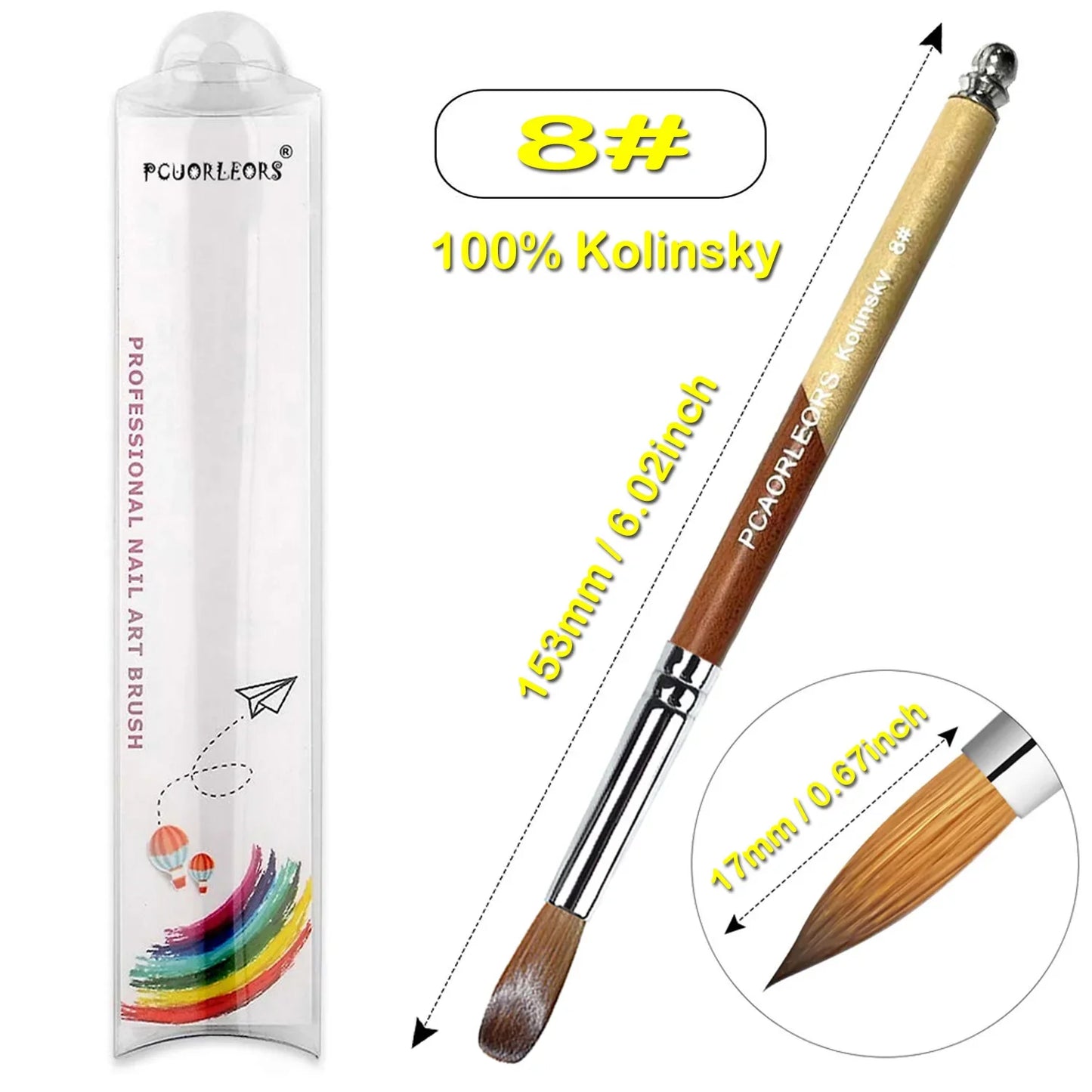 UsiDaer Kolinsky Nail Brush