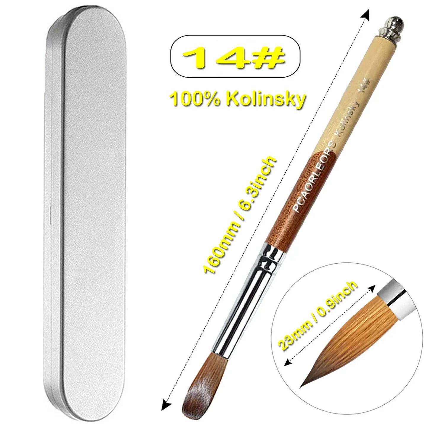 UsiDaer Kolinsky Nail Brush