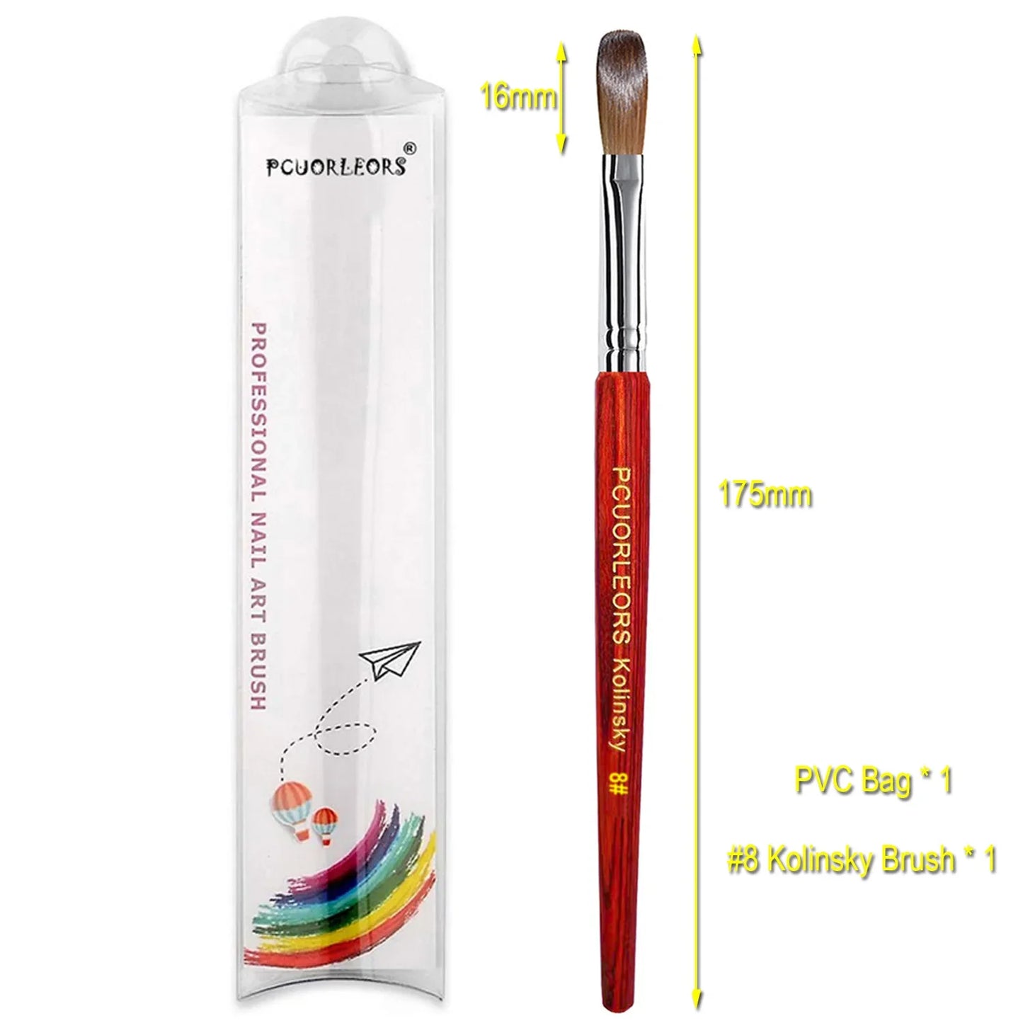 UsiDaer Kolinsky Nail Brush