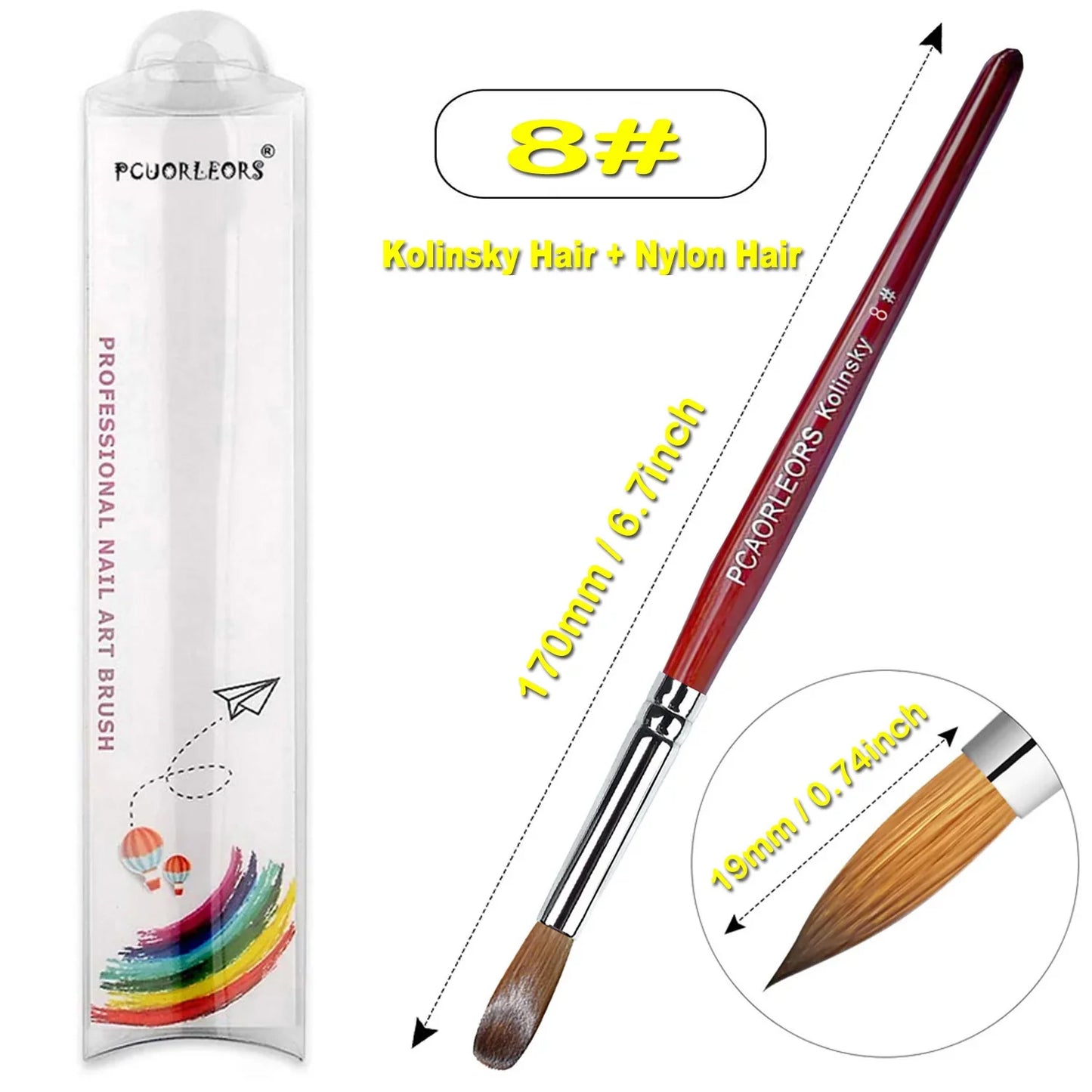 UsiDaer Kolinsky Nail Brush