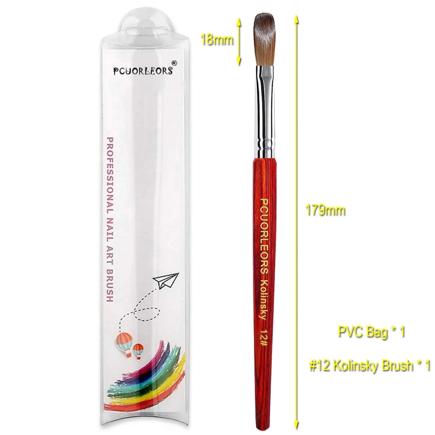 UsiDaer Kolinsky Nail Brush