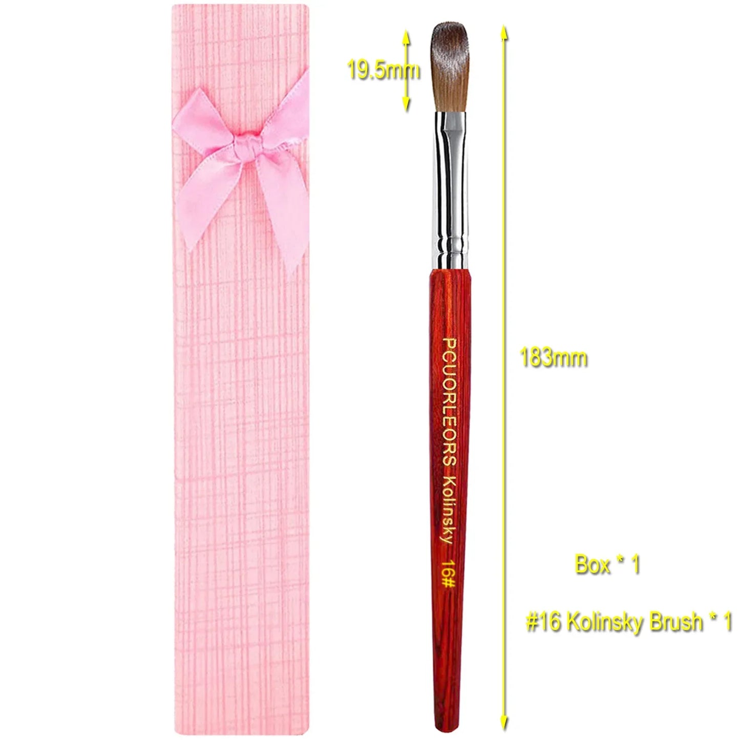 UsiDaer Kolinsky Nail Brush