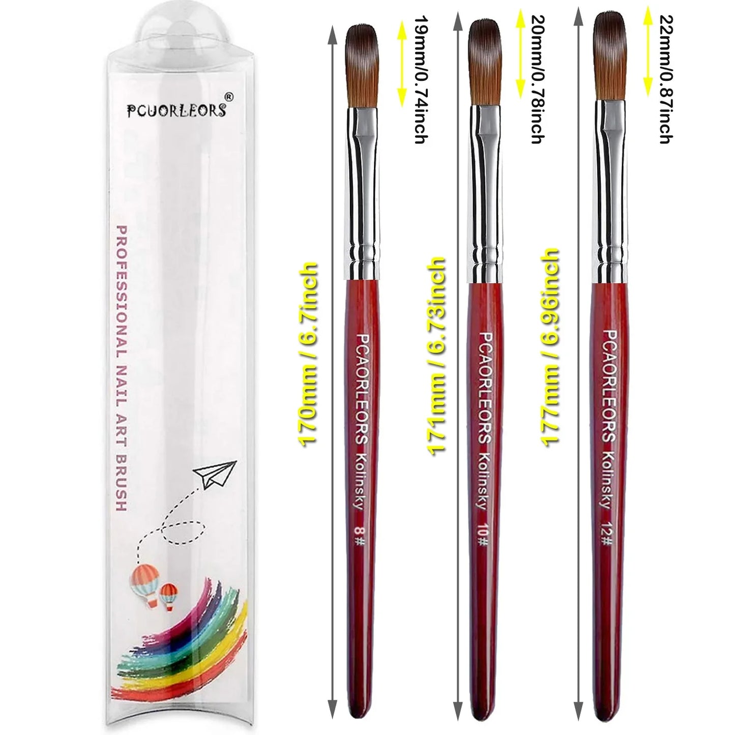 UsiDaer Kolinsky Nail Brush