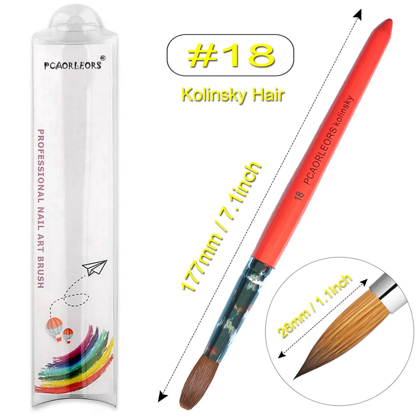 UsiDaer Kolinsky Nail Brush
