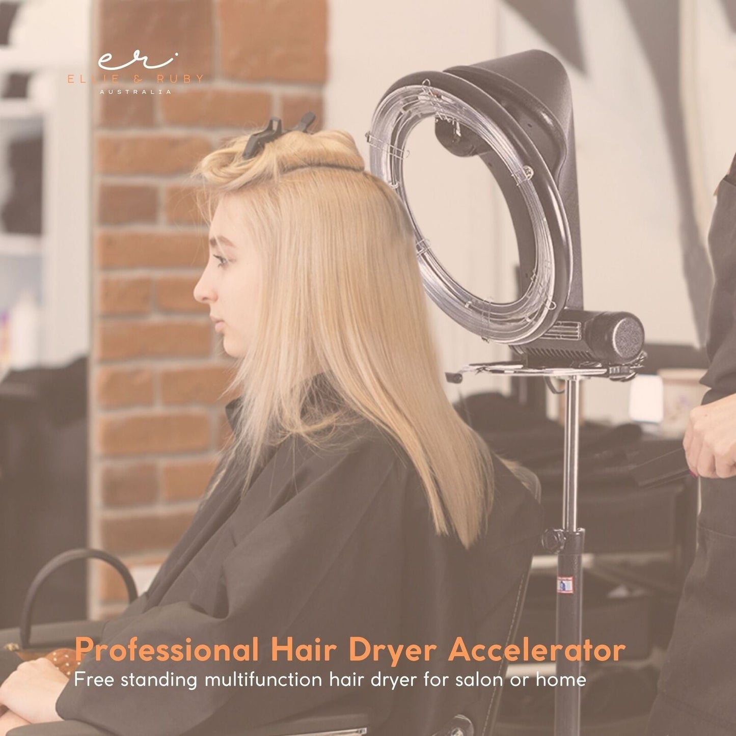 NNEDSZ New Standing Hair Dryer Accelerator Colour 360 Rotating Halo Rolling Salon Equipment