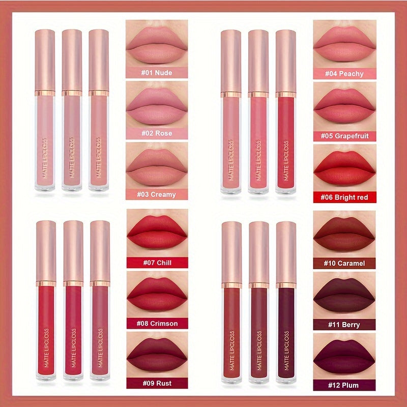 Velvet Matte Lip Gloss Set