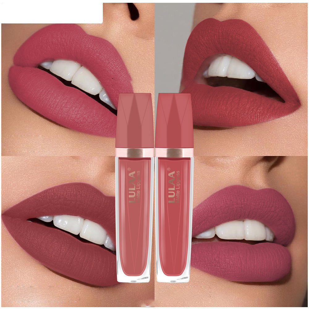 Velvet Matte Lip Gloss Set with 18 Shades