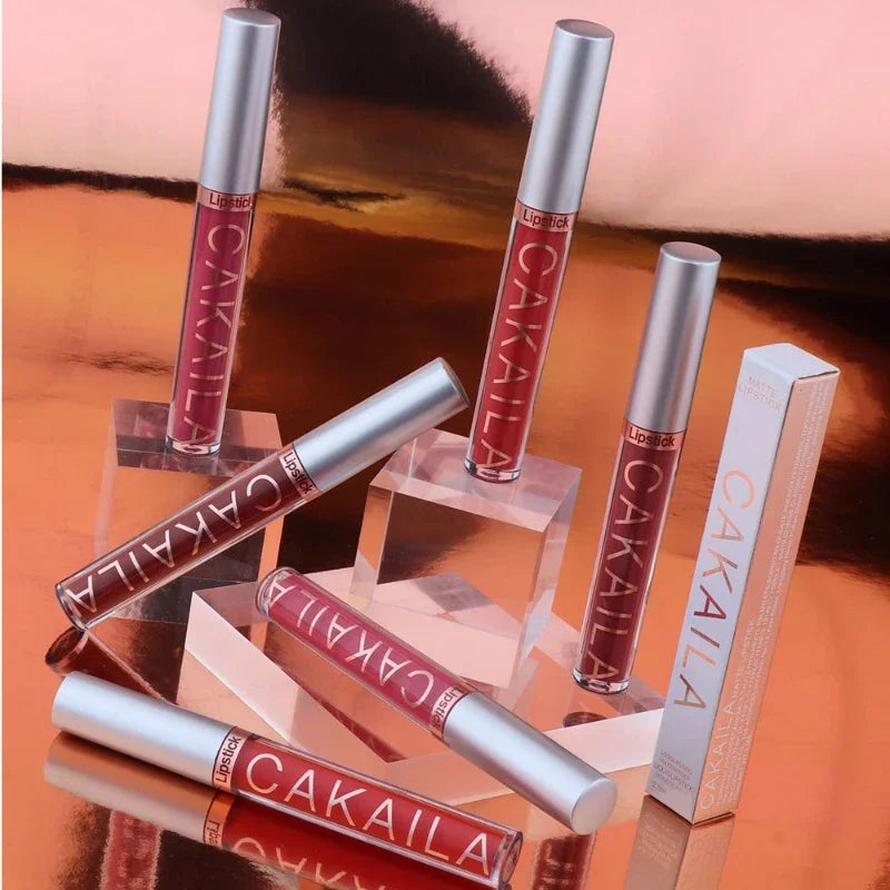 Velvet Matte Lipstick Lip Gloss Light Red Long Lasting