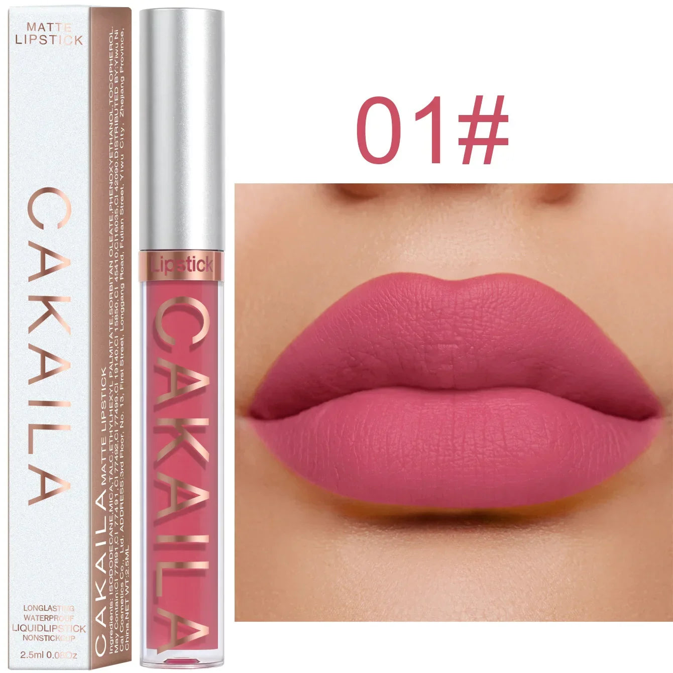 Velvet Matte Lipstick Lip Gloss Light Red Long Lasting