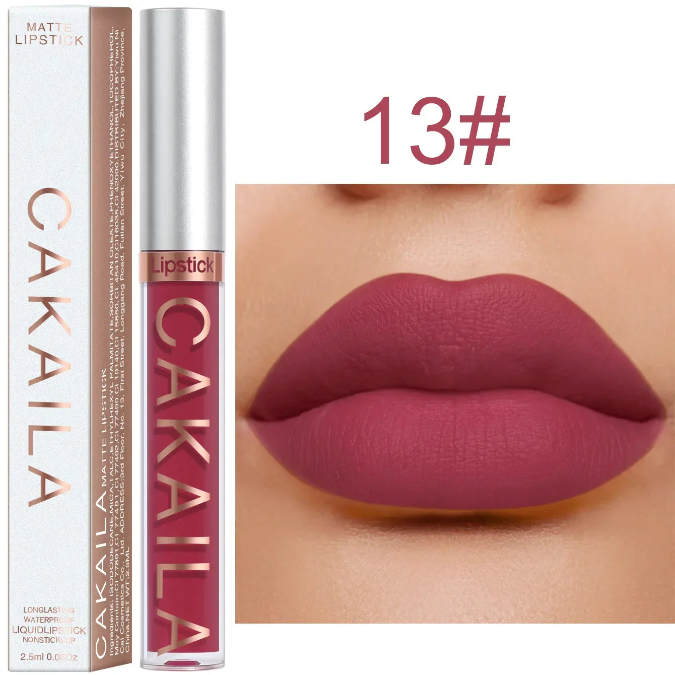 Velvet Matte Lipstick Lip Gloss Light Red Long Lasting