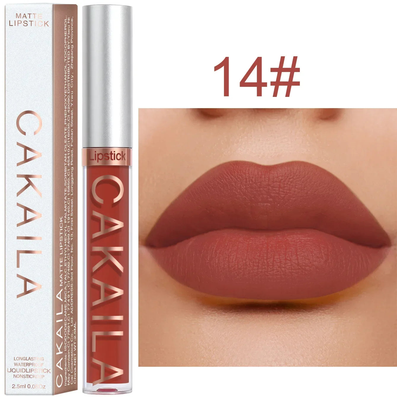 Velvet Matte Lipstick Lip Gloss Light Red Long Lasting