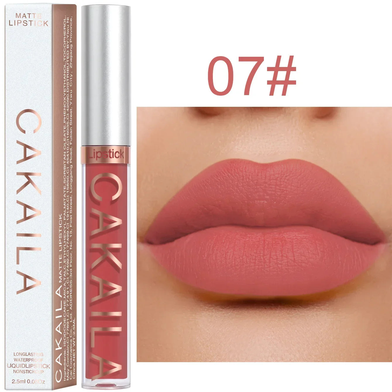 Velvet Matte Lipstick Lip Gloss Light Red Long Lasting