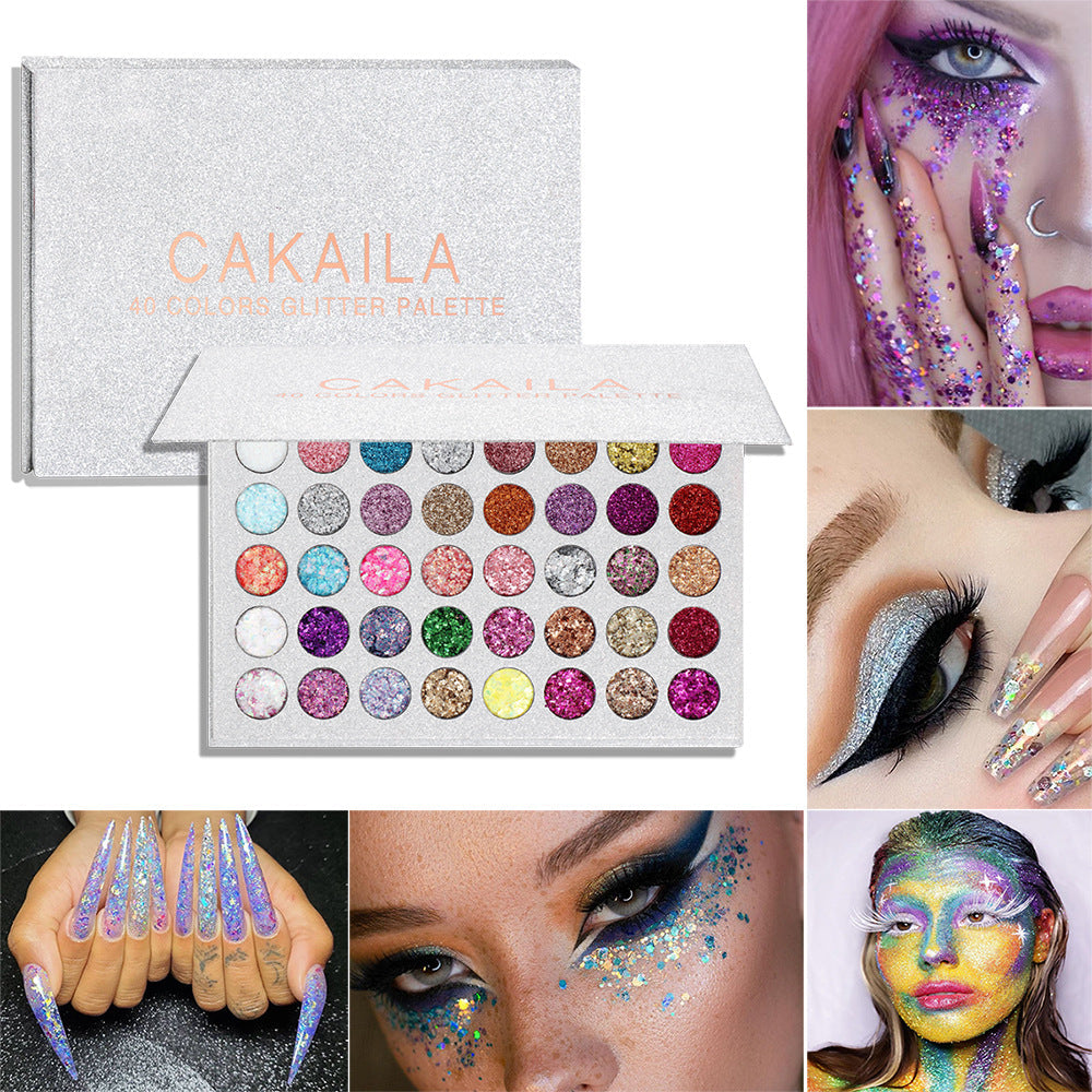 Vibrant 40-Shade Eyeshadow Palette