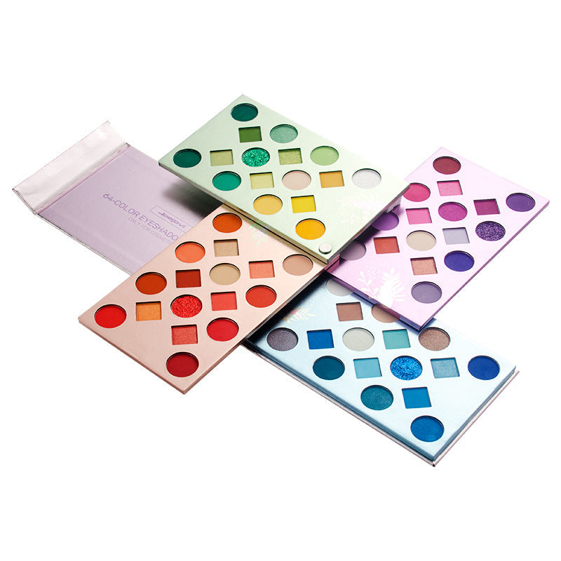 Vibrant 64-Color Eye Shadow Palette