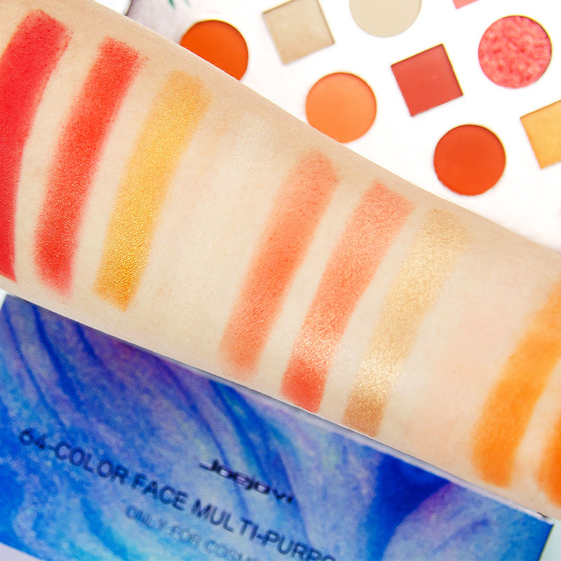 Vibrant 64-Color Eye Shadow Palette